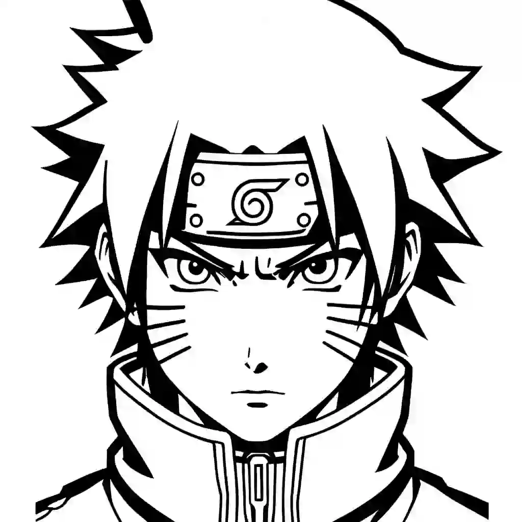 Sasuke Uchiha (Naruto) coloring pages